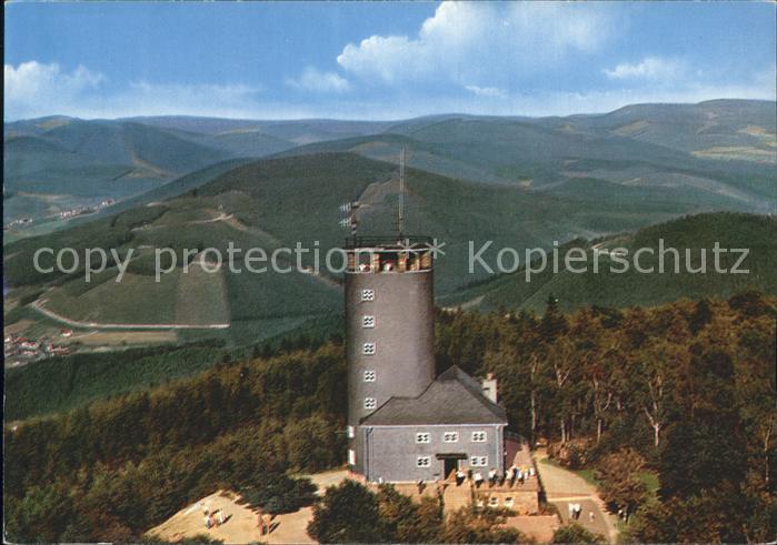 Hohe Bracht Fliegeraufnahme Aussichtsturm