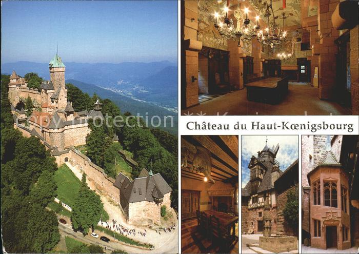 Haut-Koenigsbourg Hohkoenigsburg Fliegeraufnahme Chateau