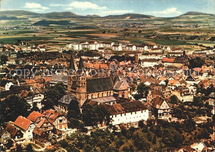 Fritzlar Fliegeraufnahme mit Kirche