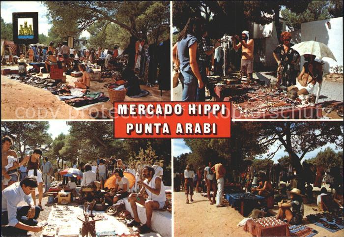 Ibiza Islas Baleares Mercado Hippe Punta Arabi