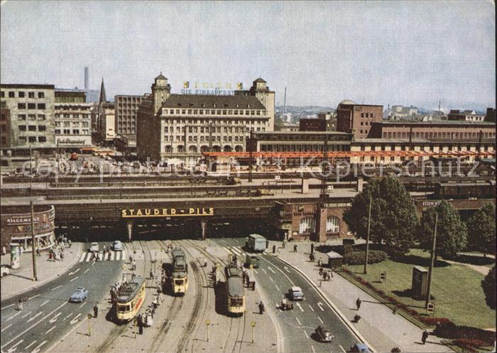 Essen Ruhr Fliegeraufnahme mit Bahndamm Deutsches Turnfest