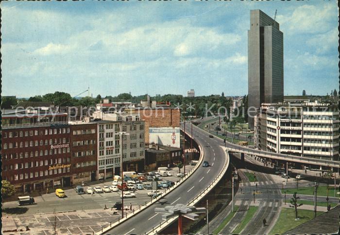 DuessELDORF  CITY Hochstrasse und Hochhaus der Phoenix Rheinrohr AG