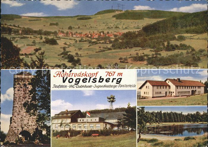 Vogelsberg Hessen Taufstein VHC-Clubhaeuser Jugendherberge Forellenteich Hoherod