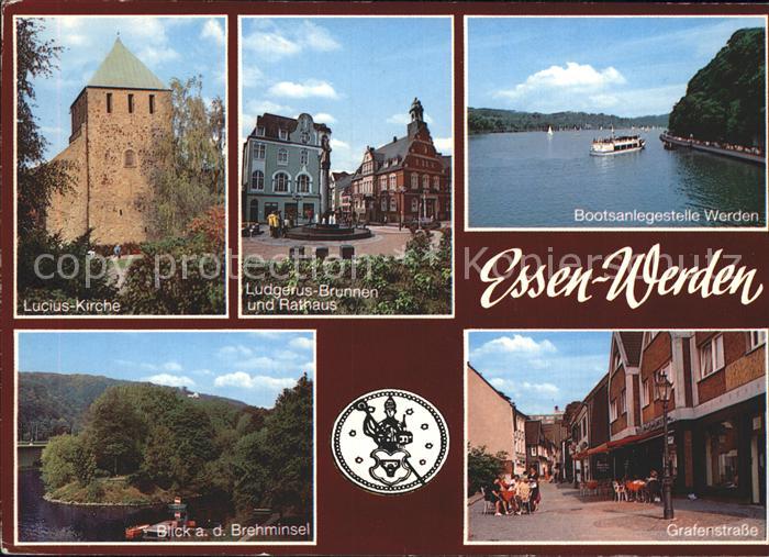 Werden Ruhr Brehminsel Lucius-Kirche Grafenstrasse