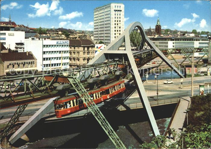 WUPPERTAL NRW Schwebebahn Stadtmitte