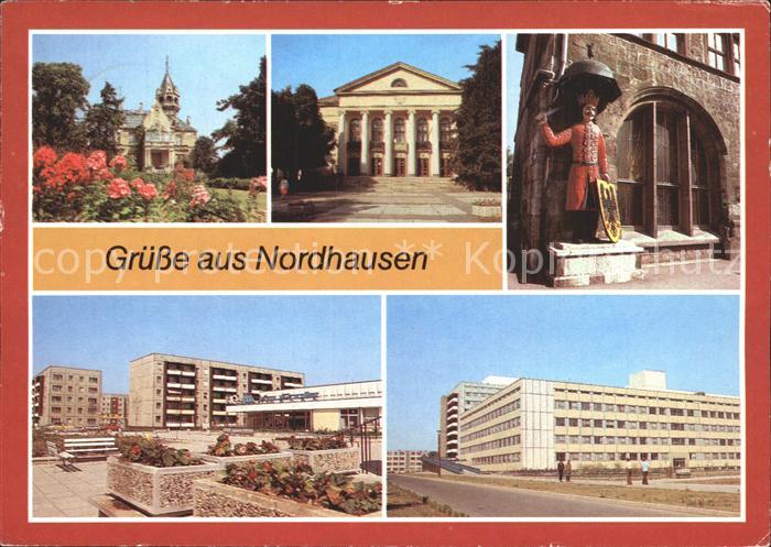 Nordhausen Thueringen Stadtheater Roland Kreiskrankenhaus