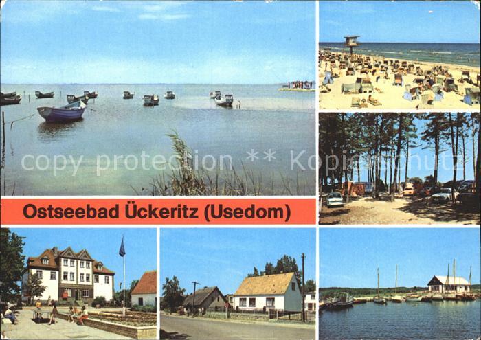 ueckeritz Usedom Achterwasser Strand Camping Hauptstrasse Hafen