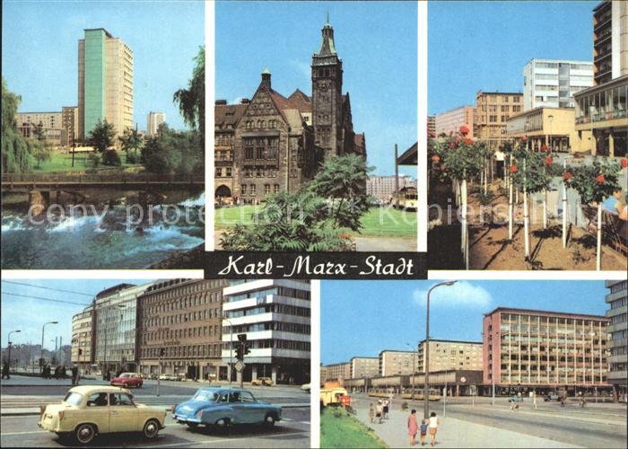 Karl-Marx-Stadt Rathaus Rosenhof Wilhelm Pieck Strasse