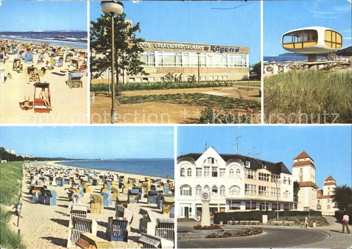 Binz Ruegen Strand Restaurant Ruegen Rettungsturm Kurhaus