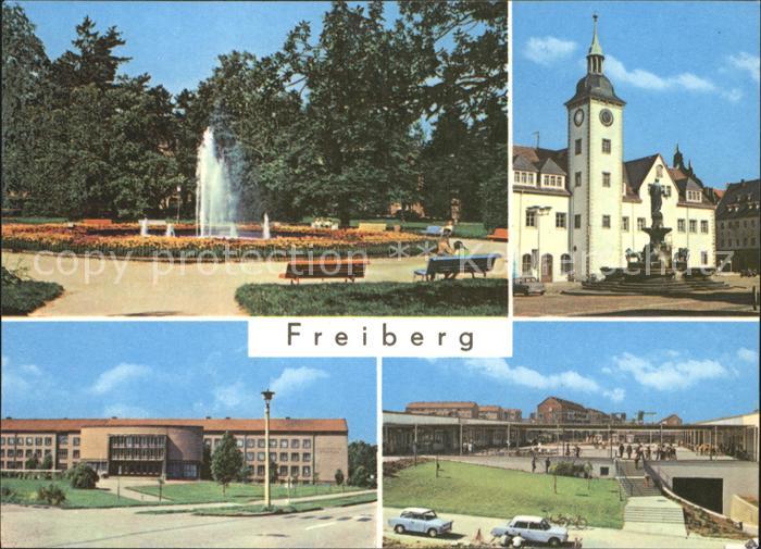 Freiberg Sachsen Scheringpark Obermarkt Rathaus
