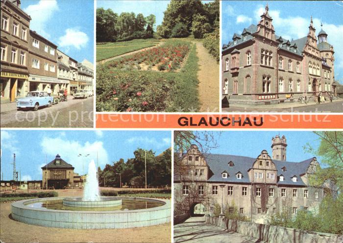 Glauchau Rosarium Postamt Schloss Vorderglauchau