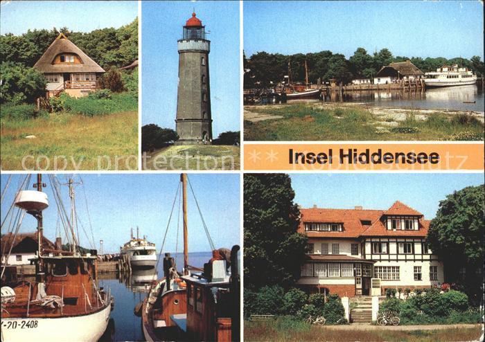 Kloster Hiddensee Fischerhaus Leuchtturm Hafen Restaurant Dornbusch