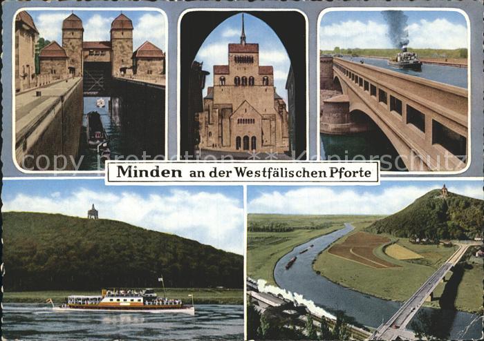 Minden Westfalen Schachtschleuse Dom Westfaelische Pfort