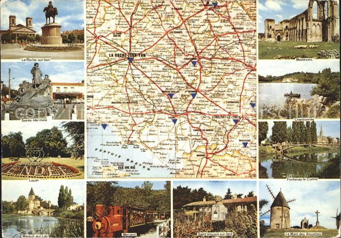 Ile de Re Landkarte la Vendee Touristique