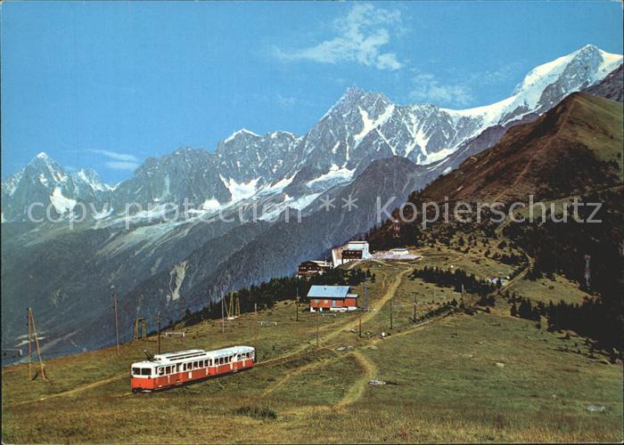 Eisenbahn Tramway Mont-Blanc St.-Gervais-les-Bains Aiguille Verte