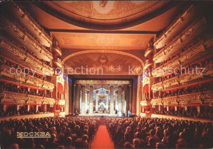 Theater Auditorium State Academic Bolshoi Theatre Moscow