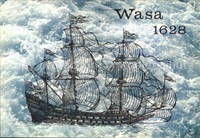 Segelschiffe Kriegsschiff Wasa Kuenstlerkarte Nils Stoedberg