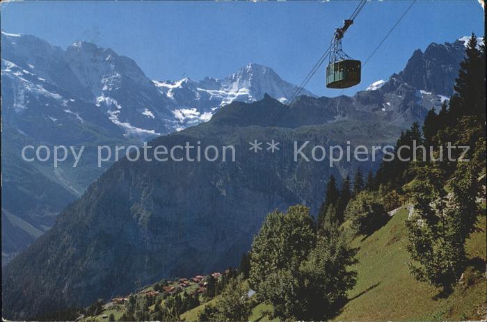 Seilbahn Schilthorn Gimmelwald Grosshorn Breithorn