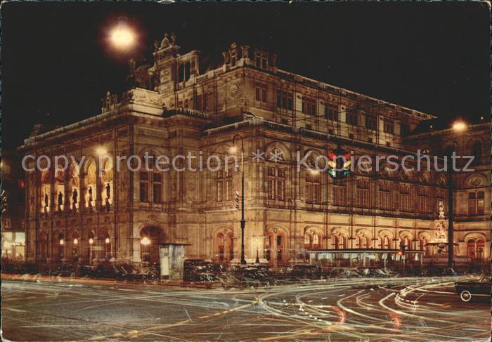 Opergebaeude Wien Staatsoper Festbeleuchtung
