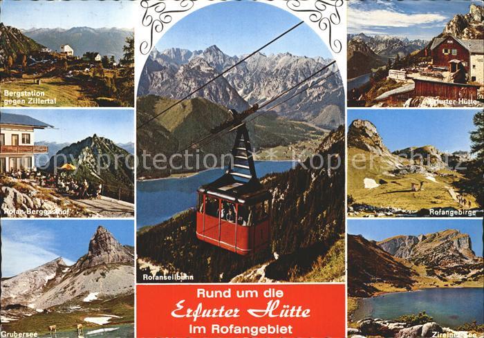 Seilbahn Rofan Erfurter Huette Grubersee Rofan-Berggasthof