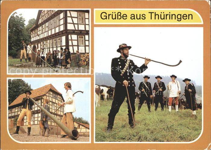 Trachten Thüringen Hirtenbläsergruppe Zella-Mehl
