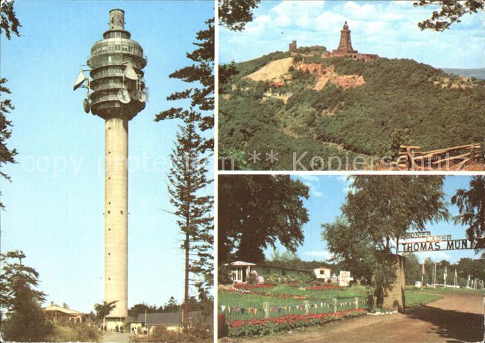 Fernsehturm Funkturm Kulpenberg Kyffhaeuser Denkmal Pionierlager Rathsfeld