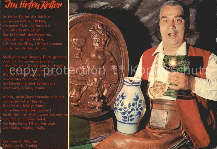 Liederkarte Im tiefen Keller Wein