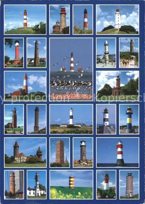 Leuchtturm Lighthouse Amrum Ruegen Darss Kampen Dahmeshoeved Schleimuende