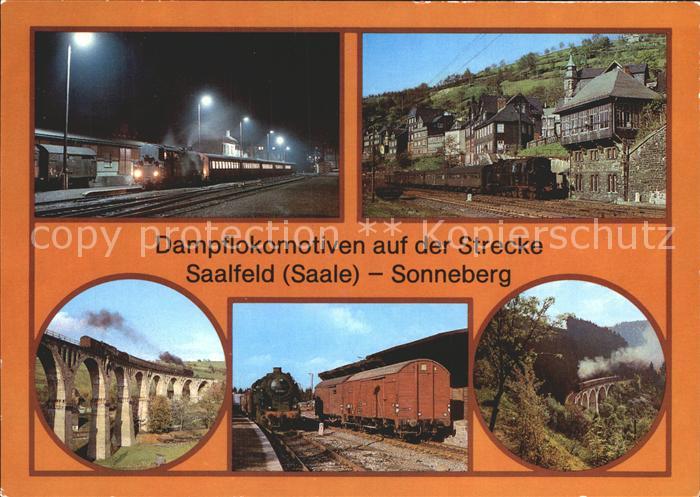 Lokomotive Dampflokomotiven Strecke Saalfeld-Sonneberg Viadukt Nasse Telle