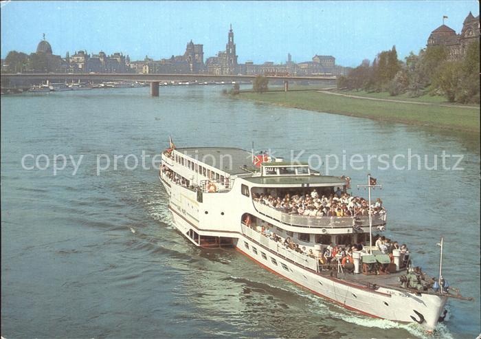 Motorschiffe Typ Oberelbe Karl Marx Weisse Flotte Dresden