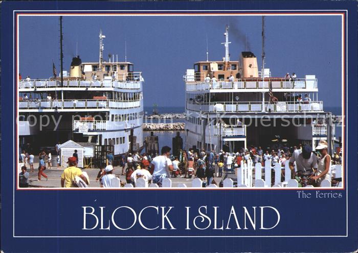 Faehre Ferry Bac Traghetto-- Block Island Old Harbor Bustles