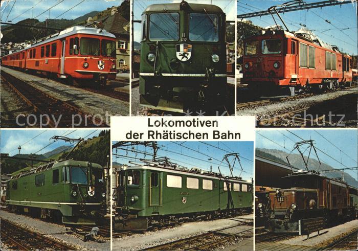 Lokomotive Rhätische Bahn Thyristor BoBo Ge 4/4 Kr