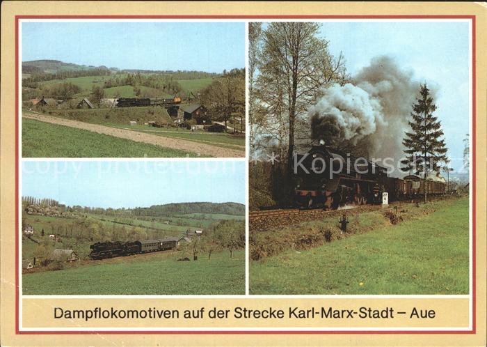 Lokomotive Strecke Karl-Marx-Stadt - Aue Lok 503694