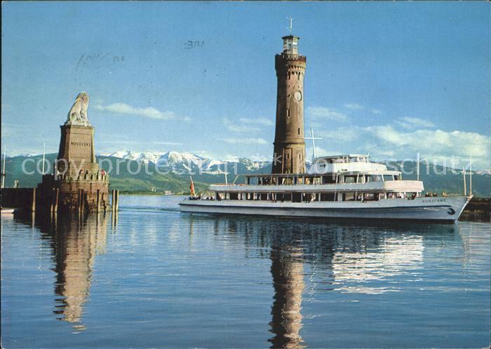 Motorschiffe Konstanz Lindau Bodensee Hafeneinfahrt