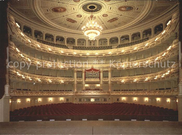 Opergebaeude Semperoper Dresden Zuschauerraum Raenge