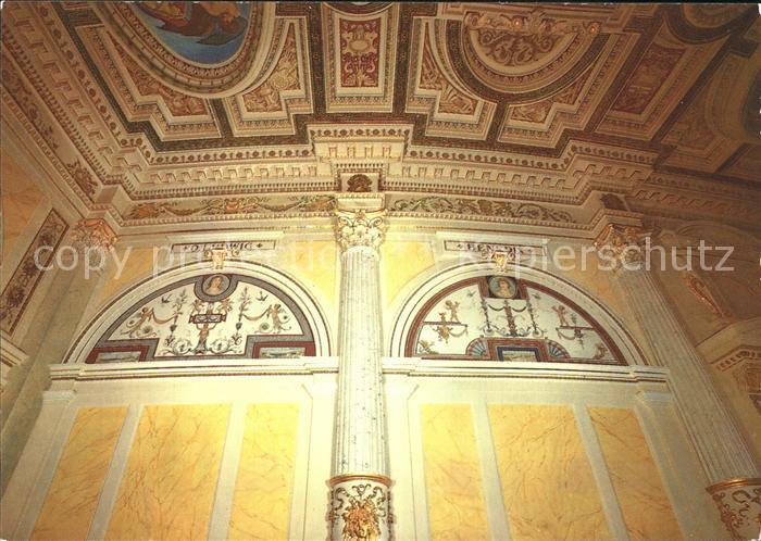 Opergebaeude Semperoper Dresden Oberes Rundfoyer Wand- und Deckengestaltung