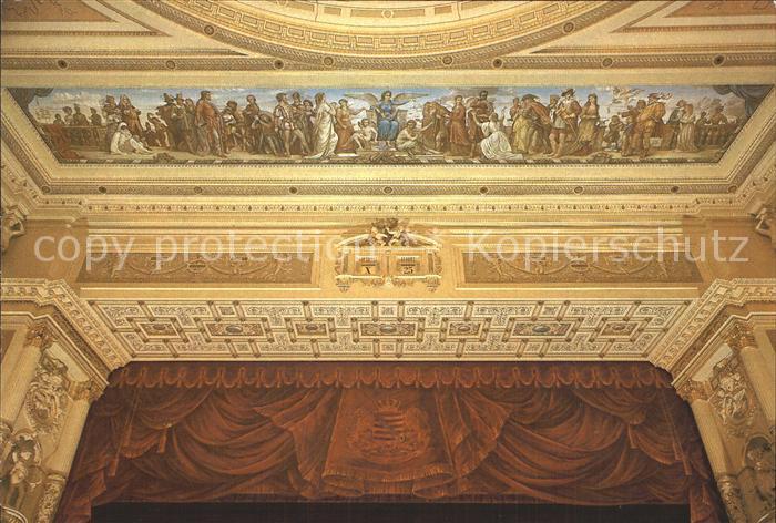 Opergebaeude Semperoper Dresden Zuschauerraum Buehnenportal Proszeniumsbild