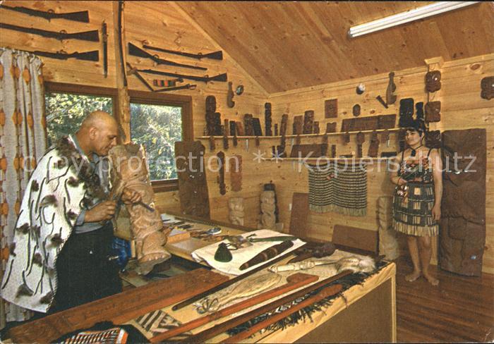 Berufe Schnitzer Maori Carver Fairy Springs Ro