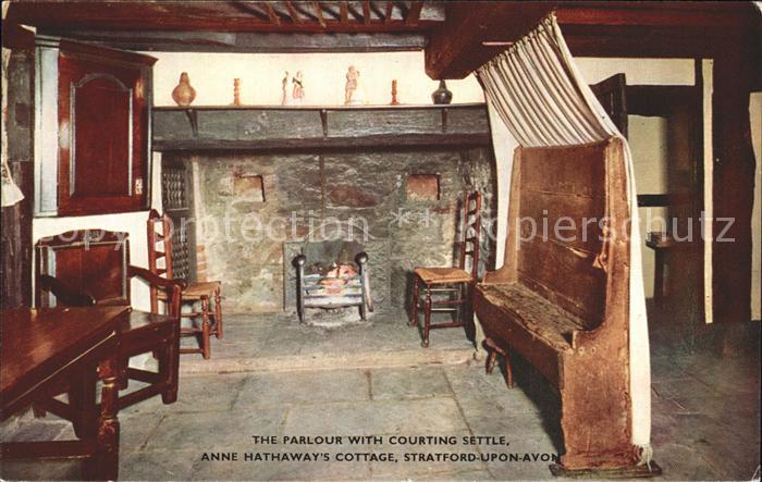 Stratford-Upon-Avon Parlour Courting settle Anne Hathaway Cottage