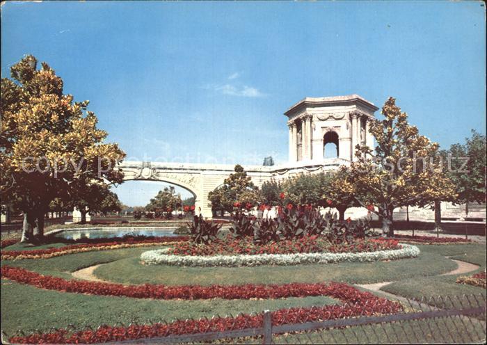 Montpellier Herault Jardin Peyrou Chateau eau