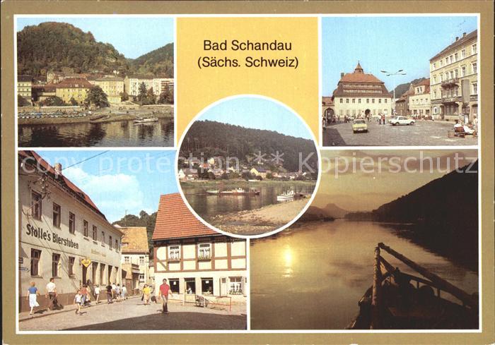 Bad Schandau Markt Poststrasse Dampferanlegestelle