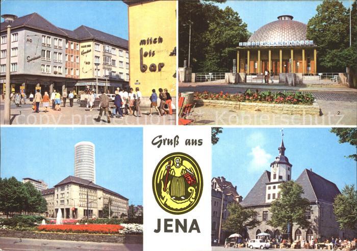 Jena Kirchplatz Zeiss-Planetarium Uni-Hochhaus