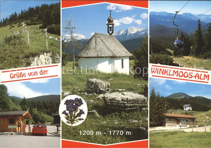 Reit Winkl Winklmoosalm Kapelle Sesselbahn