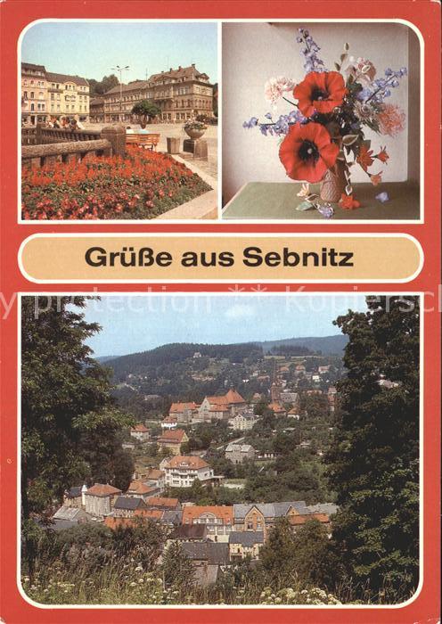 Sebnitz Markt Exponat VEB Kunstblume Sebnitz