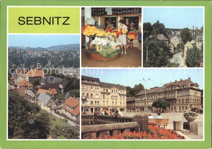 Sebnitz Industrieladen VEB Kunstblume Sebnitz Viadukt Markt