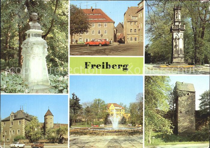 Freiberg Sachsen Abraham-Gottlob-Werner Denkmal Schloss Freudenstein