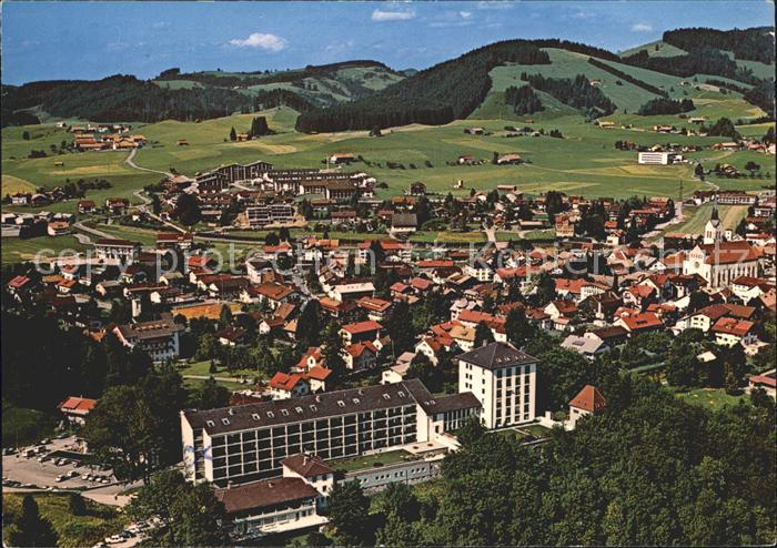 Oberstaufen Oberallgaeu Bayern Schlossbergklinik Fliegeraufnahme
