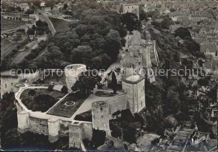 Chinon Indre et Loire Fliegeraufnahme Chateau