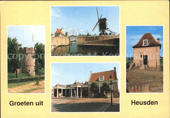 Heusden Niederlande Windmuehle Bruecke Gebaeude