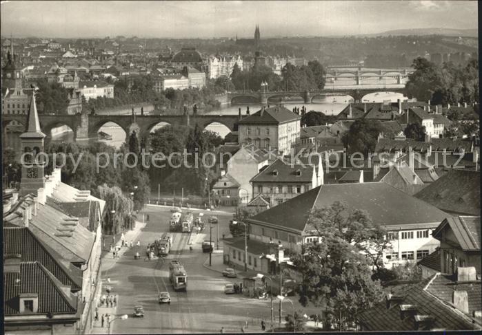 Praha Prahy Prague Bruecken Vltava-Fluss